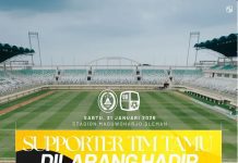Laga Barito Putera vs PSS Sleman Malam ini, Suporter Tamu Dilarang Hadir di Stadion, ini Alasannya