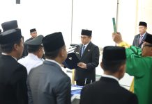 21 Pejabat Pemkab Tanah Bumbu Resmi Dilantik, Bupati Andi Rudi Latif : 'Ini Amanah'