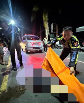 Laka Tunggal di Jalan A Yani Km 33 Banjarbaru, Pengendara Motor Tewas di Tempat