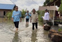 132 Paket Sembako Disalurkan untuk Korban Banjir di Pematang Baru