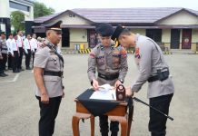 Polres Tabalong Gelar Sertijab Pejabat Utama dan Kapolsek, Kapolres Tekankan Penyegaran Organisasi