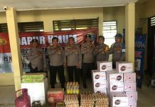 Peduli Korban Banjir! Polsek Tambang Ulang Salurkan Bantuan untuk Dapur Umum Kurau dan Bumi Makmur