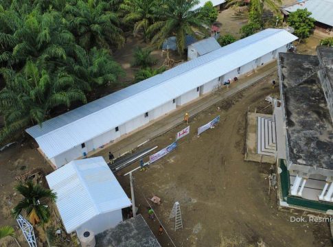 BUMN Rampungkan Pembangunan Rumah Sementara di Aceh Timur, Progres 97 Persen
