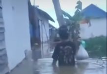 Banjir Capai Pinggang Orang Dewasa di Desa Keliling Benteng Ulu