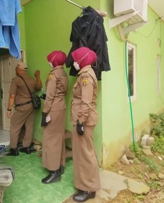 Sat Pol PP Banjarbaru Sambangi Penghuni Kos Pria yang Kerap Bawa Perempuan di Balitan