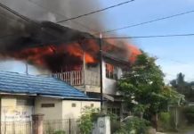 BREAKING NEWS Kebakaran di Kampung Baru Landasan Ulin