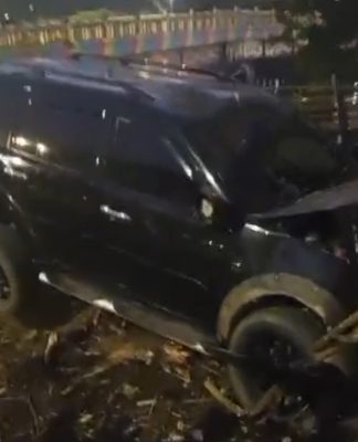 Pajero Hilang Kendali di Jalan Lambung Mangkurat, 3 Korban Luka