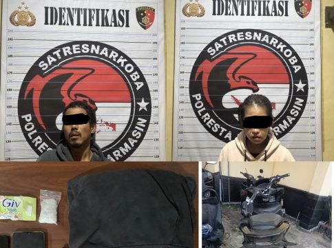 Sat Resnarkoba Polresta Banjarmasin Amankan Dua Tersangka dengan Barang Bukti 24,61 Gram Sabu
