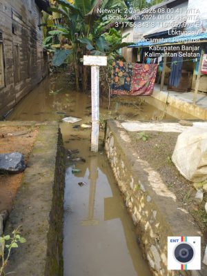 Waspada Banjir, Debit Air Sungai Riam Kiwa Naik