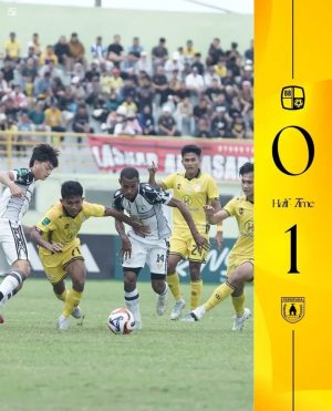 Babak Pertama Berakhir, Persipura Ungguli Barito Putera 1-0