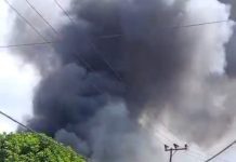 Si Jago Merah Berkobar di Pasar Lawas Pelaihari, Hembusan Angin Perbesar Api