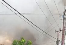 Kebakaran di Pasar Lawas Pelaihari Membesar, Api Merembet ke Bangunan Sebelah