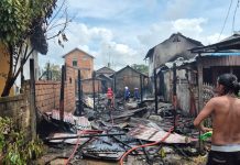 Penampakan Sejumlah Rumah Hangus Tersisa Puing dalam Kebakaran di Jalan Niaga Pelaihari
