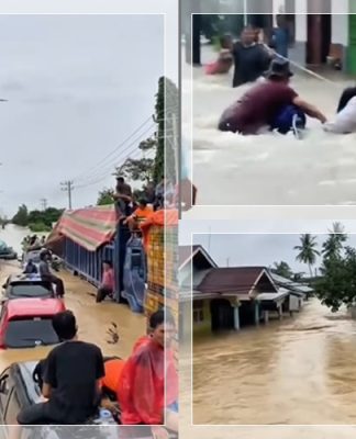 Banjir Besar Landa OKU, Beberapa Wilayah Lumpuh Total, Ratusan Hektare Sawah Terancam Gagal Panen