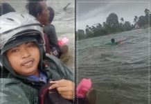 TRAGIS! Jukung Tenggelam Dihantam Angin Kencang dan Ombak Besar, Warga Berteriak Minta Tolong di Tengah Banjir Kurau