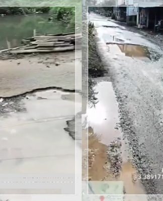 Jalan Pingaran Ilir Astambul Hancur Total Usai Banjir Berpekan-Pekan, Warga Terancam Celaka