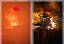 Kebakaran Hebat Landa Pasar dan Sekolah Al Jabar Kasongan, Api Membesar Ditiup Angin Kencang