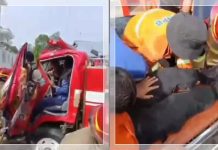 Mobil Damkar Barito Selatan Kecelakaan Saat Menuju Lokasi Kebakaran, Korban Dilarikan ke RS