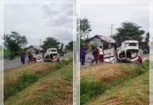 Truk Terbalik Hebohkan Jalan Lingkar Selatan Banjarmasin, Video Viral di Instagram