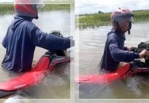 PARAH! Motor CRF Sampai Mogok, Banjir Cindai Alus Lumpuhkan Jalur Vital Martapura–Datu Bagul