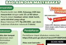 Sejuta Vaksin HPV di Banjarbaru, Catat Jadwalnya