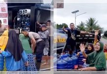 MISI KEMANUSIAAN! Dapur Umum Brimob Turun ke Lokasi Banjir Martapura Barat, Ribuan Warga Terbantu Air Minum dan Makanan Siap Saji