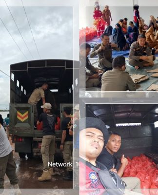 Aksi Heroik Satpol PP Tanah Laut Terobos Banjir, Rela Basah dan Lelah Demi Pastikan Warga Tak Kelaparan