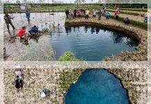 VIRAL! Warga Limapuluh Kota Ramai-ramai Ambil Air dari Sinkhole, Diyakini Jadi Obat Penyembuh