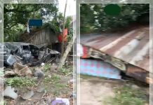 Diduga Sopir Mengantuk, Mobil Hancur Usai Hantam Warung di Jalan Tjilik Riwut, Video Viral di Instagram