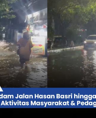 VIDEO - Banjir Rob Rendam Jalan Hasan Basri hingga Zafri Zamzam, Aktivitas Masyarakat &amp; Pedagang Terganggu