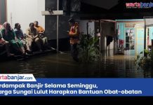 VIDEO - Terdampak Banjir Selama Seminggu, Warga Sungai Lulut Harapkan Bantuan Obat-obatan
