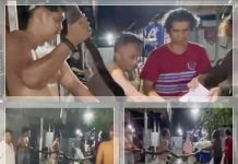 NGERI! Ular Piton Besar Muncul di Permukiman Banjarmasin Barat Saat Air Pasang Rob, Lilitannya Mematikan