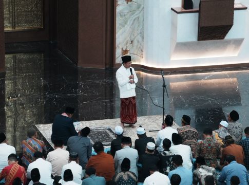 Hadiri Tarawih Berjemaah di Masjid IKN, Menag Paparkan Program Ramadan Lintas Negara