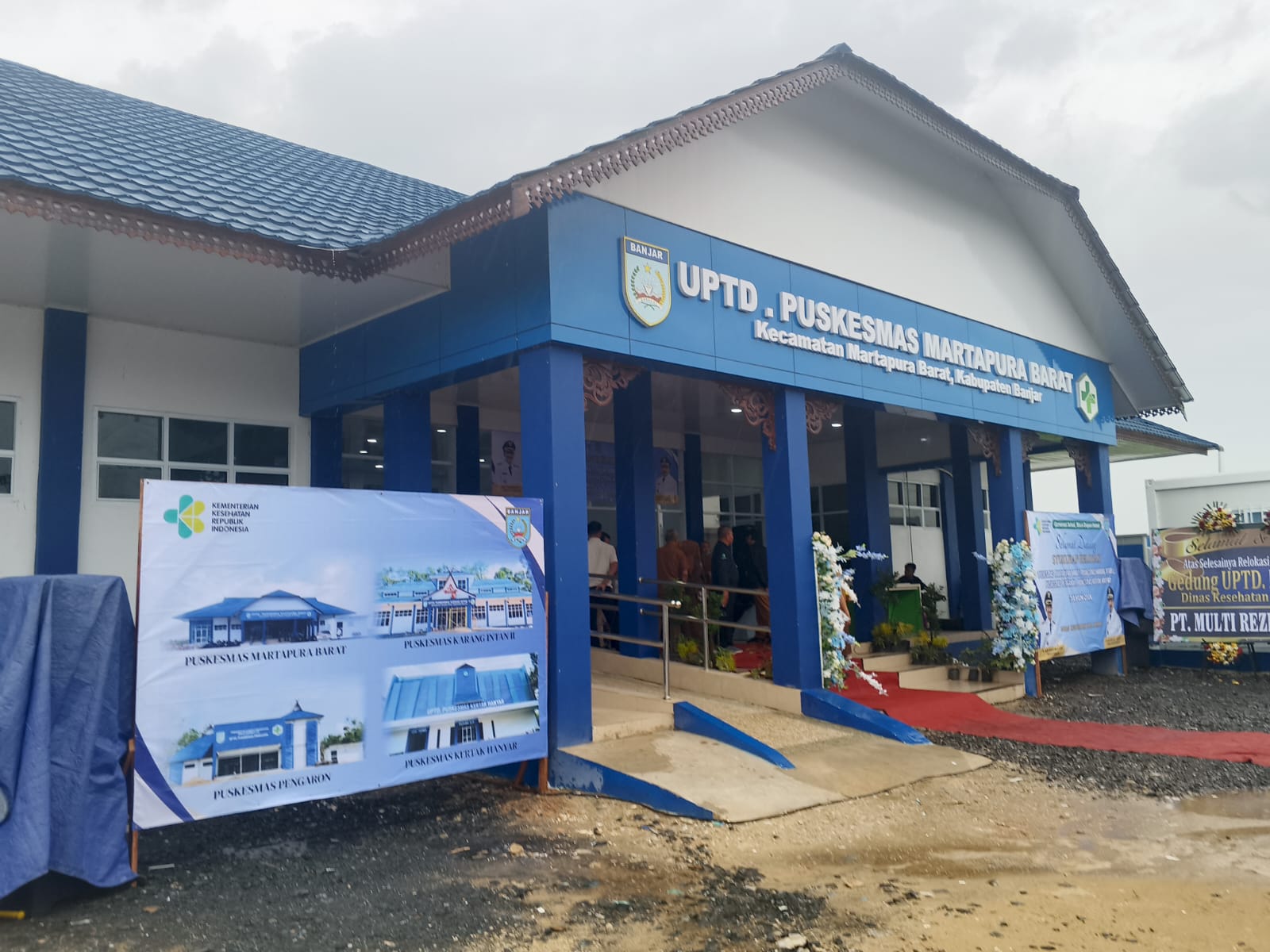 Gedung baru UPTD Puskesmas Martapura