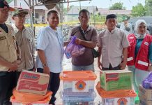 Kebakaran di Liang Anggang, Respons Cepat Pemkab Tala Bantu Korban