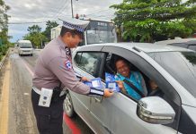 Edukasi Berlalu Lintas, Satlantas Tabalong Ajak Masyarakat Utamakan Keselamatan
