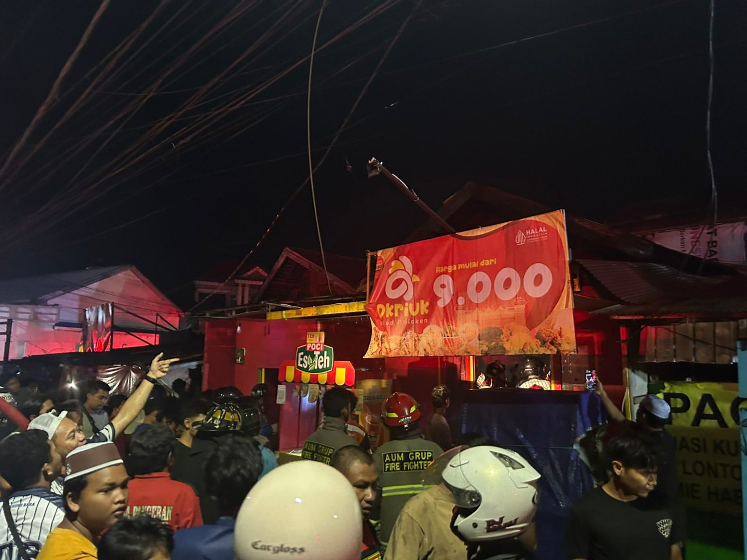 BREAKING NEWS Api Berkobar di Pulau Laut Banjarmasin