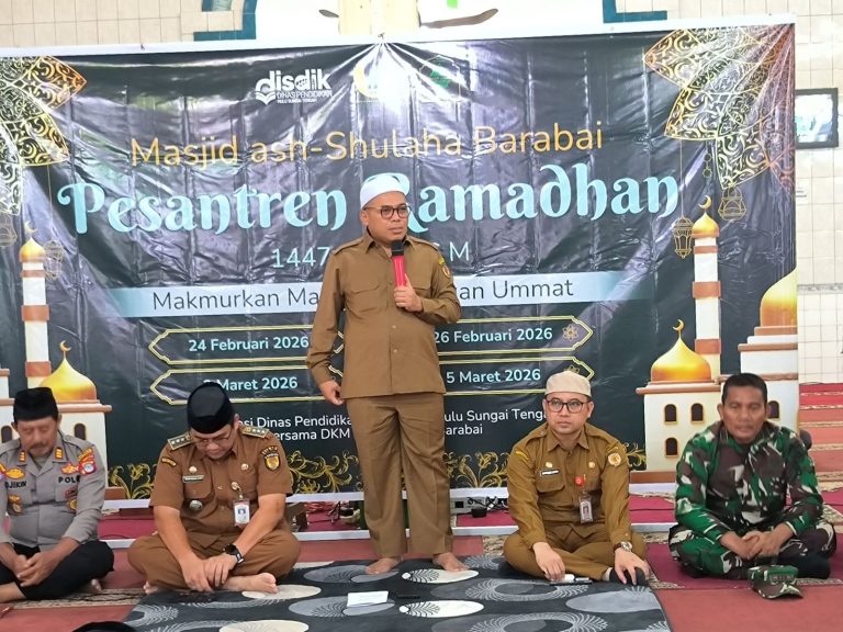 Pesantren Ramadhan Masjid As-Shulaha Dibuka, Pemkab HST Dorong Penguatan Karakter Pelajar