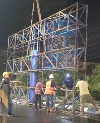 Jawab Sindiran Presiden, Sat Pol PP Banjarmasin Tertibkan Baliho dan Spanduk