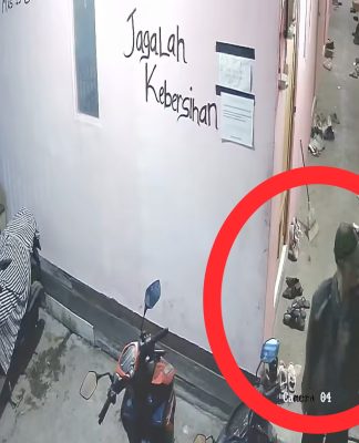 Aksi Pencurian di Flamboyan Banjarmasin Terekam CCTV