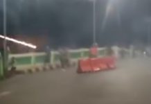 Perang Petasan di Jembatan Gerilya Kelayan Buat Warga Resah