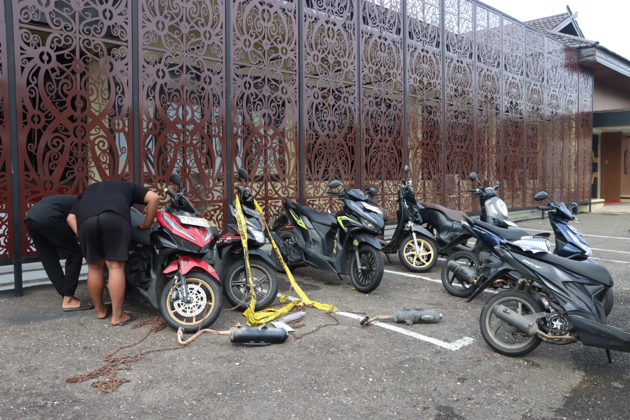 Sepeda motor yang terjaring polisi