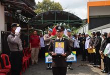 UPDATE Polisi Meninggal Kecelakaan, Bripda Muhammad Hanafi Dimakamkan Secara Kedinasan oleh Polres HST