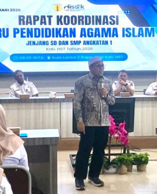 Revolusi Pendidikan di Era AI, Pemkab HST Perkuat Karakter Siswa Lewat Rakor Ratusan Guru PAI