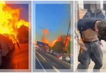 NGERI, Truk Gas Meledak di Santiago Chile, Empat Tewas dan Puluhan Kendaraan Hangus Terbakar