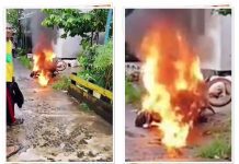Motor Terbakar di Kelayan Selatan Gegerkan Warga! Ini Deretan Kasus Serupa di Banjarmasin