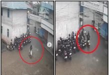 Terekam CCTV! Aksi Pencurian Helm KYT Putih di SMK Muhammadiyah 3 Banjarmasin Viral di Instagram