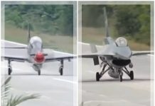 HEBOH! Jet Tempur F-16 dan Super Tucano TNI AU Mendarat di Jalan Tol Lampung, Ada Apa?