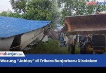VIDEO - Trikora Ditertibkan! 26 Warung Dibongkar Satpol PP Banjarbaru