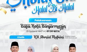Pemko Banjarmasin Gelar Sholat Idul Fitri di Balai Kota